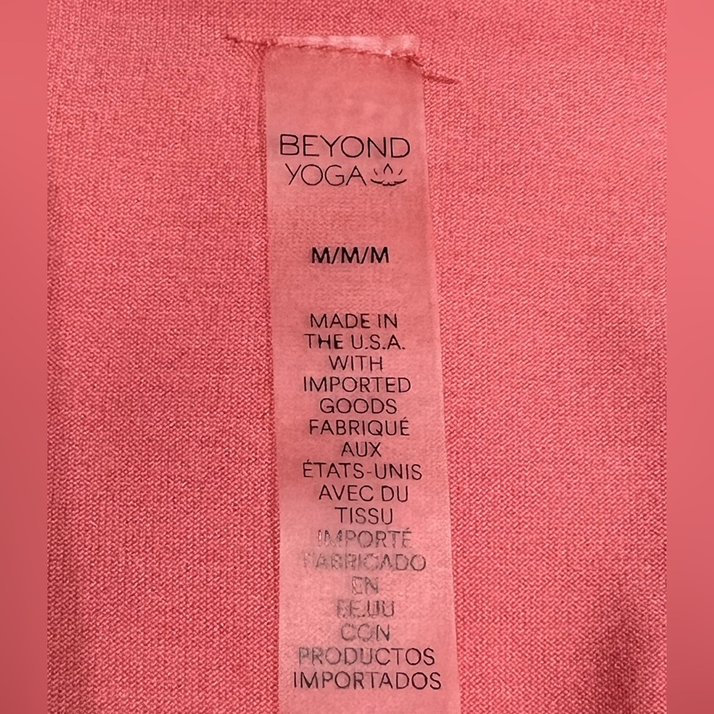 Beyond Yoga Featherweight At The Ready Midi Dress Coral Pink Size Medium - Picture 8 of 12